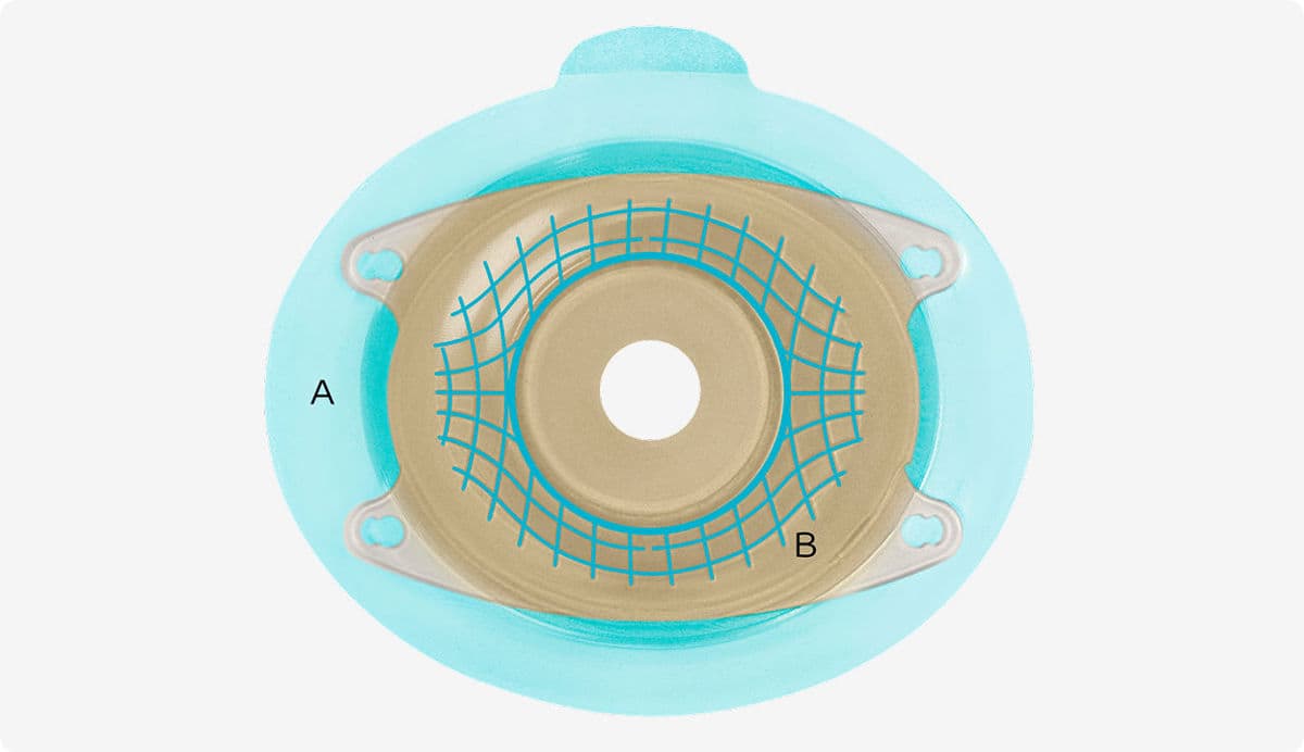 De combinatie van de huidplak en convexe schaal maakt SenSura® Mio uniek